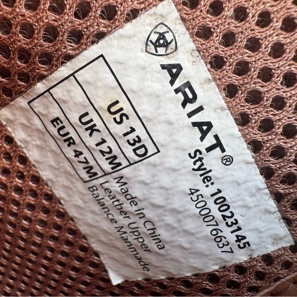 Ariat Men’s Amos Barley Brown and Cream Western Cowboy Boots Sz 13D - Picture 5 of 7